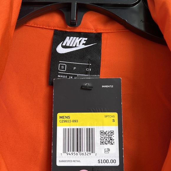 Mens Nike small sptcas Jacket - Picture 5 of 5